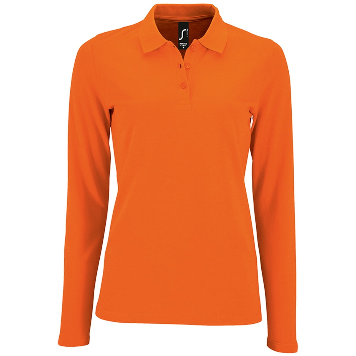 SOLS Womens Perfect Long Sleeve Pique Polo Shirt — free download
