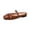 Brown, variant on Womens Backless Walking Mules, Patent Leather Bow Square Toe Wide Width Dress Flats, Office Dating Mary Jane Slides Red