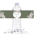thumbnail image 1 of Koyal Wholesale Sage Green | Cream Floral Blossoms Fall Wedding, Water Bottle Label, Best Day Ever Thank You, 20-Pack, 1 of 2