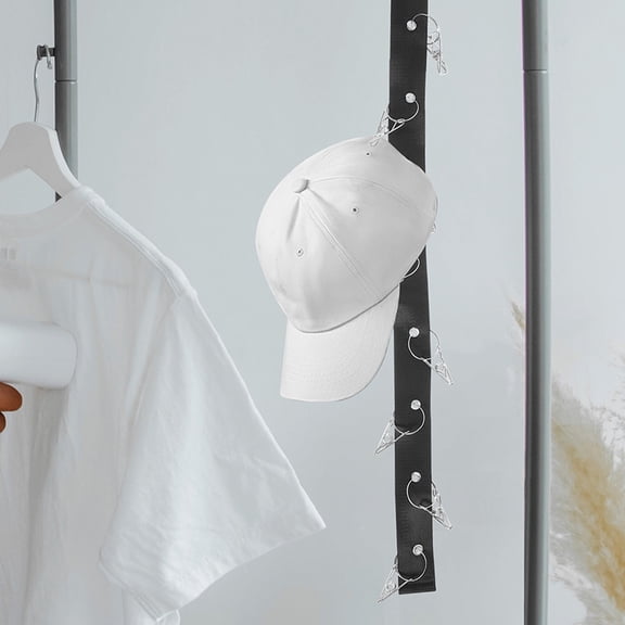 HONMEET 3-Piece PVC Hat Hanging Storage Rack Vertical Organizer with Simple Installation for Men and Women Gym Use