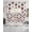 Red, variant on Grey Purple Moroccan Swag Valances for Windows, Small Curtains Drapes, Retro Bohemia Geometric Pattern Kitchen Window Curtains Over Sink Window Treatment Valance for Bedroom/Bathroom 56"x36"