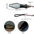 thumbnail image 3 of Unique Bargains 4pcs Motorbike Turn Signal Lights Blue Amber Light 12V for Motorbike Scooter LED Transparent Shell, 3 of 6