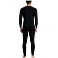 thumbnail image 5 of qelini Fleece Lined Thermals for Men Seamless Lightweight Long Johns Long Sleeve Warm Base Layer Top Bottom Set, 5 of 8