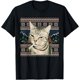 thumbnail image 1 of Camiseta divertida para los amantes de los gatos, diseño de meme de gato para fumar, 1 of 2