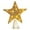 Gold, variant on Christmas Light Up Star Tree Topper, Iridescent Tinsel Five Pointed Star Lamp with Metal Base, Shining Tree Top Decor for Christmas Tree, Living Room Holiday Party Decor, Batteries Not Included