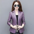 thumbnail image 1 of Nueva chaqueta de cuero S-4xl para mujer, chaqueta de cuero para motocicleta de primavera, traje de cuero para mujer, chaqueta femenina, Blazer, 1 of 4