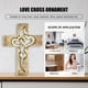 thumbnail image 4 of Cruz de amor - Escultura de arte de pared Corazones religiosos Adornos cruzados (Blanco L) Hugtrwg Libre de BPA, 4 of 4
