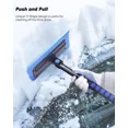 JOYTUTUS Extendable 47.7"Ice Scraper and Snow Brush ,Snow Broom with