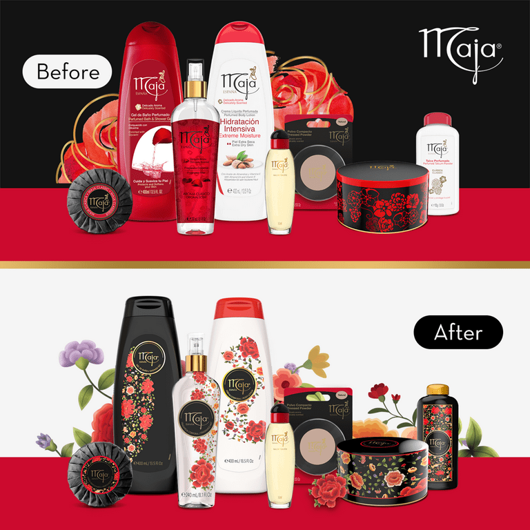 Maja Shower Gel 13.5 Fl oz, Glycerin Enriched Body Wash for