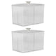 thumbnail image 1 of Soporte Para Hisopos De Algodón, Exquisito De Plástico Resistente, Transparente, Organizador De Bolas De Algodón De 2 Piezas Para Mesa, 1 of 7