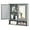 Grey, variant on LDAILY Bathroom Wall Cabinet, Over The Toilet Storage Cabinet with Adjustable Shelf and Vanity Mirrored Doors, Medicine Cabinet Mirror, Bathroom Organizers and Storage for Kitchen, Office (Gray)