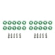 thumbnail image 4 of Sidaley Juego de arandelas de tornillos para coche de 10 piezas, juego surtido de arandelas decorativas, accesorios modificados para Verde 2piezas, 4 of 6