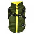 thumbnail image 1 of Pet Cold Weather Coat Harness Pet Winter Warm 2 In 1 Outfit Padded Jacket For Small Puppy Dogs, 1 of 6