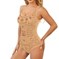 thumbnail image 3 of Women’s Backless Shapewear Bodysuit – Sleeveless Tummy Control Thong Bodysuit Shapewear Snap Bodysuit Tummy Control Butt Lifter Sleeveless Body Shaper Seamless Jumpsuit Beige L, 3 of 9
