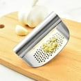 thumbnail image 6 of SPOORYYO Food-Grade Mini Stainless Steel Garlic Press with Comfortable Handle - Effortless Manual Ginger and Garlic Masher, Easy to Clean Kitchen Essential, 6 of 6