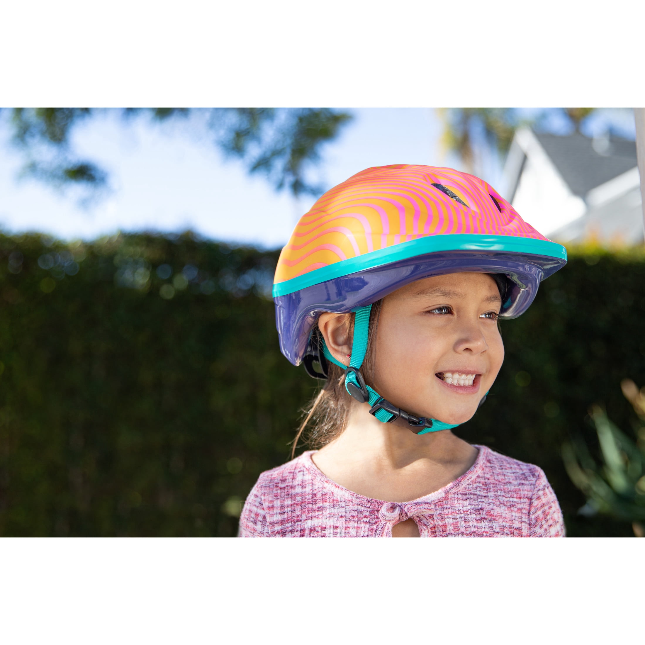 Schwinn Classic Toddler Bicycle Helmet, Ages 3 - 5, Pink and Orange