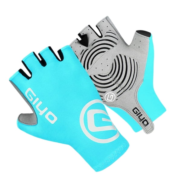 Soidarity 1 par de guantes auxiliares para senderismo, accesorios para trotar con pantalla táctil de cuero PU, mitones para ciclismo, almohadilla Ciclismo Azul claro XXL Soidarity OD027272-11