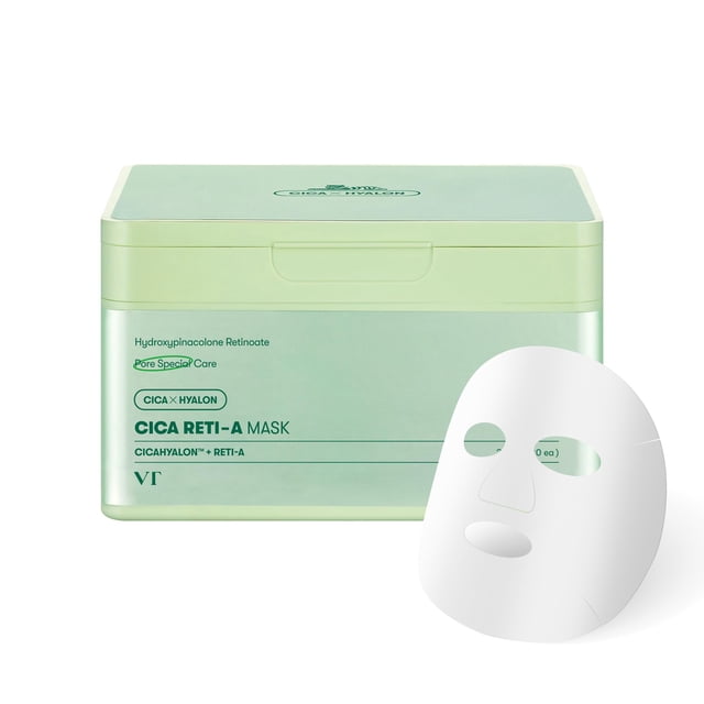 Lámina de mascarilla VT COSMETICS CICA Reti-A con retinol 350 g, 30 unidades