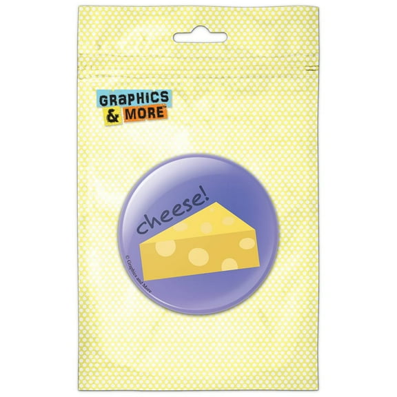 Swiss Cheese on Purple Pinback Button Pin Badge