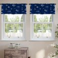 thumbnail image 2 of LALILO Kitchen Curtain Valance Tribal Art Boho Ethnic Rod Pocket Window Curtain 52"x 18" Set of 2, 2 of 5