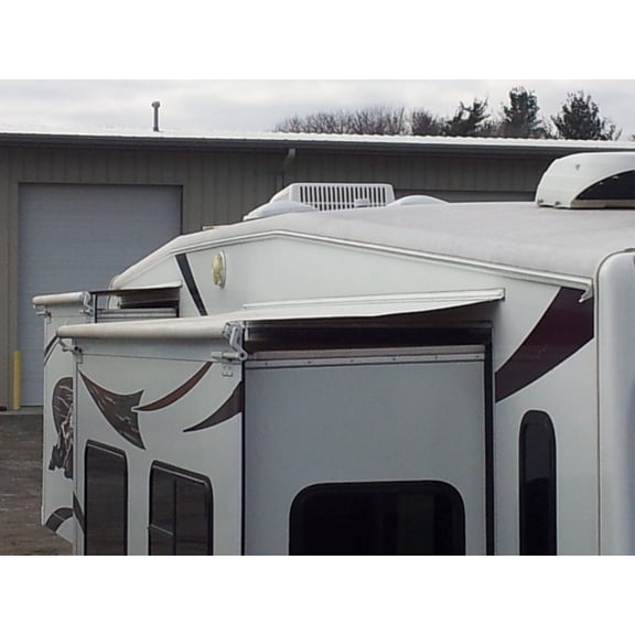 Sunwave 66198 White, 198" Slide-Out Fabric, RV Awning