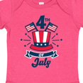 thumbnail image 3 of Inktastic 4th of July with Hat Flags and Stars Boys or Girls Baby Bodysuit, 3 of 4