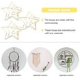 thumbnail image 3 of 12 aros atrapasueños con forma de estrella, anillos de metal para manualidades de macramé, coronas, suministros de bricolaje, 3 of 8