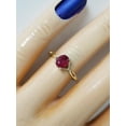 thumbnail image 2 of Natural Ruby Gemstone Ring, Oval Cut Ring, 925 Yellow Gold Plated Sterling Silver Ring Wedding Gift For Him, 2 of 5
