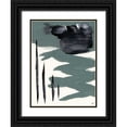 thumbnail image 1 of Lee, Judson 12x14 Black Ornate Wood Framed with Double Matting Museum Art Print Titled - Green and Gray II, 1 of 4