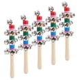thumbnail image 2 of Jingle Stick, Durable Strong  Colorful Handle Wooden Bells,  Babies for Beginners Children Professionals, 2 of 8