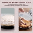 thumbnail image 6 of KitchenDance Combo Pack of 9-Inch Pie Pans With Carriers - High Dome Lid and Container - Baking Pan Perfect for Cooking - WJ43, 10 Count, 6 of 18