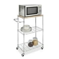 thumbnail image 4 of Whitmor Kitchen Storage/Microwave Cart-Wood & Chrome - Length 13.25 x Width 27.5 x Height 33.5, 4 of 11