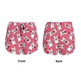 thumbnail image 3 of Balery French Bulldog Pantalones cortos deportivos para mujer con forro y dos bolsillos, elásticos, para entrenamiento, gimnasio, yoga-X-Large, 3 of 7