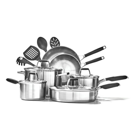 Select by Calphalon Stainless Steel Deluxe Cookware Set, 14