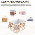 thumbnail image 7 of Cute Big Eyes Dog Large Storage Bins with Linen Collapsible Lid Storage Box 16.7 x 12.6 x 11.8in, 7 of 7