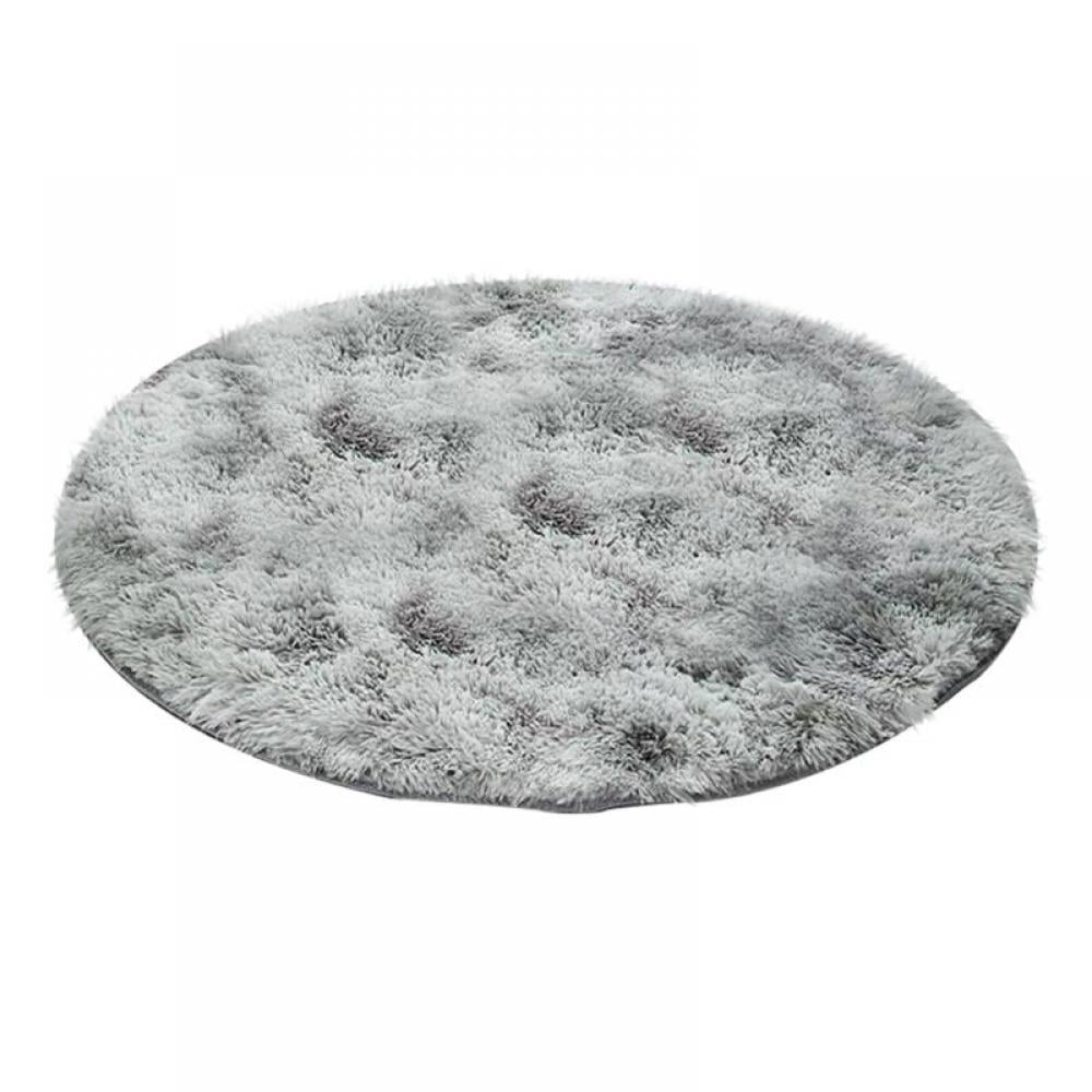 Retap Fluffy Area Rug Colorful Shag Round Plush Carpet Living Room Kids