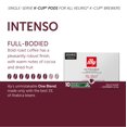 thumbnail image 3 of Illy Coffee K Cups - Pods For Keurig Machines – Intenso Dark Roast – Notes of Cocoa & Dried Fruit - Bold, Flavorful & Full-Bodied Flavor - No Preservatives – 20 Count, 3 of 5