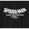 thumbnail image 2 of Boy's Spider-Man: Across the Spider-Verse Movie Logo White  Graphic Tee Black Small, 2 of 5