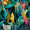 Tropical Leaves, variant on Impressionistic Floral Bouquet Canvas Print, Perfect for Living Room, Office, Kitchen, Entryway