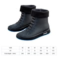 thumbnail image 2 of Botas Lluvia Mujer Hombre Media Pierna Forro Piel Moda ( 42) Azul, 2 of 7