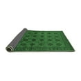 thumbnail image 2 of Ahgly Company Indoor Square Oriental Emerald Green Industrial Area Rugs, 7' Square, 2 of 4