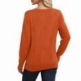 thumbnail image 5 of Ronuti Women's Cropped Knit Sweater Soft Stretch Round Neck Long Sleeve Tops Casual Fall Winter Tops, 5 of 8