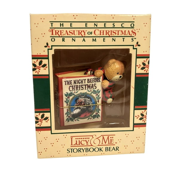 1987 Storybook Bear Lucy & Me Enesco Christmas Ornament 555444
