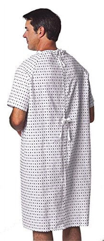 Profound Care, Hospital Gown, Fits Up to 2XL, White, Cotton Blend