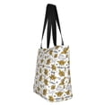 thumbnail image 4 of Fotbe Hohey Bee Golden2 Pattern Beach Tote,Shoulder Handbag,Spacious Tote Bag,Lightweight Travel Bag,Versatile Shopping Bag, 4 of 9