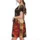 thumbnail image 2 of Easygdp Western French Bulldog Cowboy para Vestido Transpirable de Mujer, Vestido Suelto de Manga Corta con Pliegues y Bolsillos para el Verano, 2 of 6