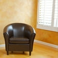 thumbnail image 4 of Newport Transitional Bonded Leather Club Chair, Espresso, 4 of 6