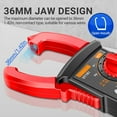 thumbnail image 3 of 4000 Counts Digital Clamp Meter with NCV - Backlit, Measures AC/DC Voltage/Current, Auto-Ranging Electrical Tester for DIY & Professional Electricians, 3 of 4