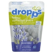 Dropps Lavender Fabric Softener Pacs, 16 count