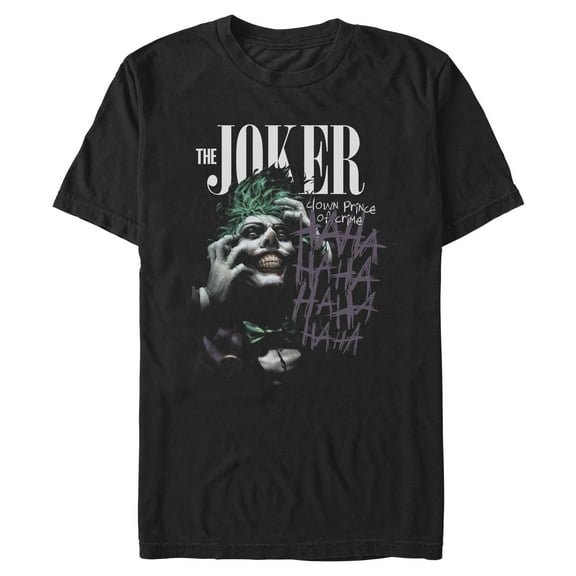 Mens Batman Joker Clown Prince of Crime T Shirt